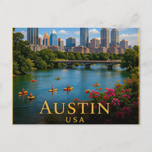 Carte Postale Austin Texas Musique Live & Culture de Hill Countr