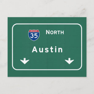 Carte Postale Austin Texas tx Interstate Highway Freeway Road :