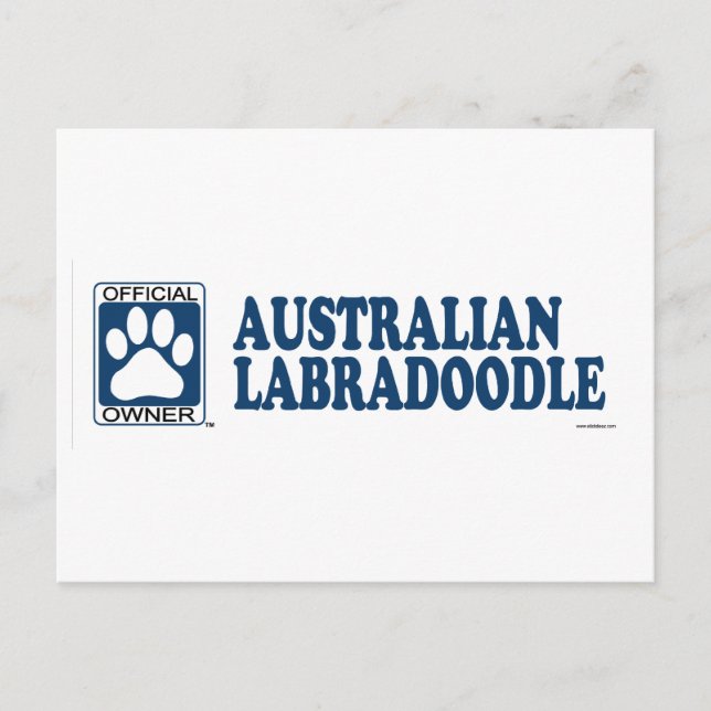 Carte Postale Australian Labraoodle Blue (Devant)