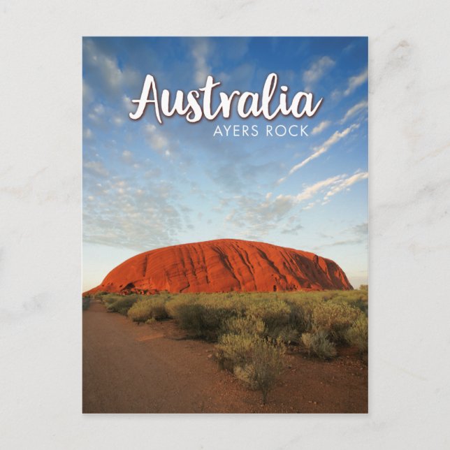 Carte Postale australie ayers rock (Devant)