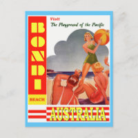Carte postale Australie Bondi Beach Vintage voyage