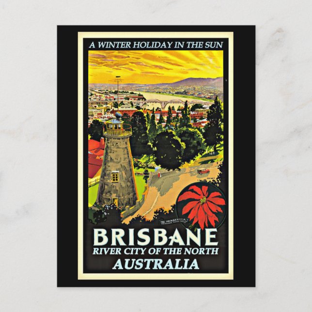 Carte Postale Australie-Brisbane, une fête d'hiver au soleil (Devant)