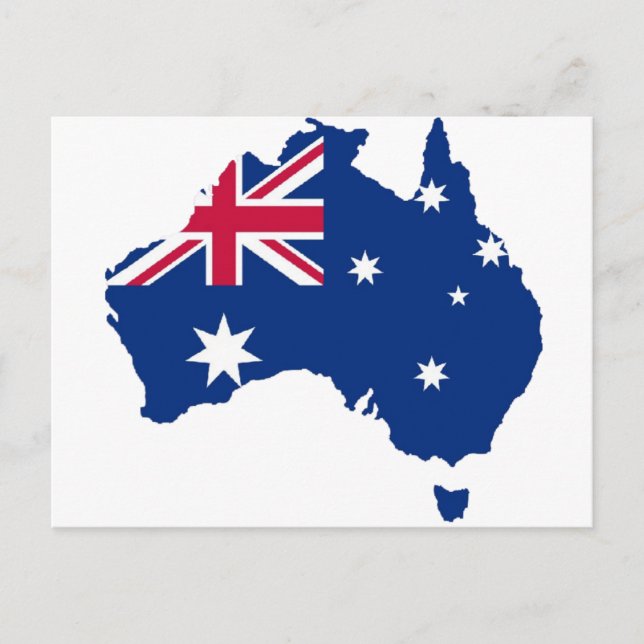 Carte Postale Australie Flagge Australie Style Design (Devant)