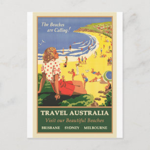 Carte Postale Australie, les plages vous appellent