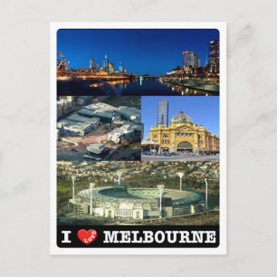 Carte Postale Australie - Melbourne - I Love -