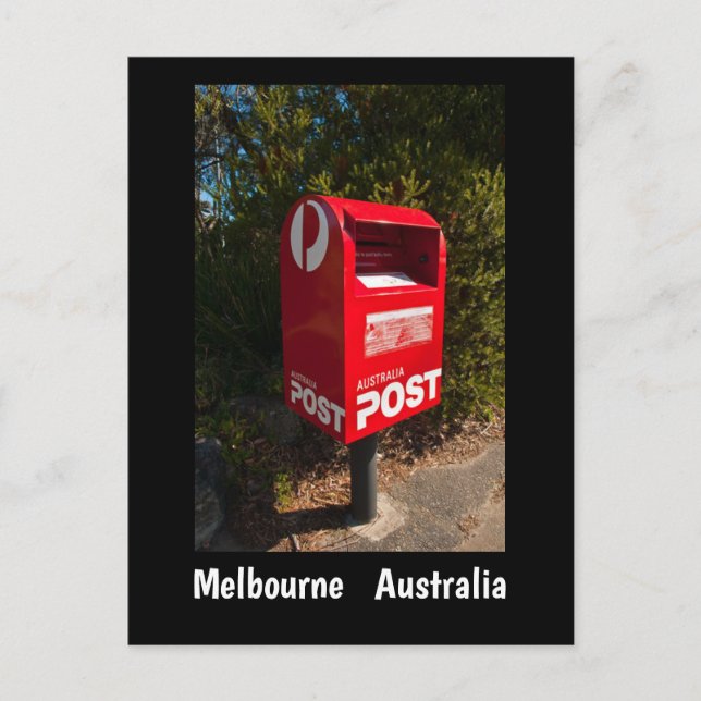 Carte postale Australie Post Box Melbourne (Devant)
