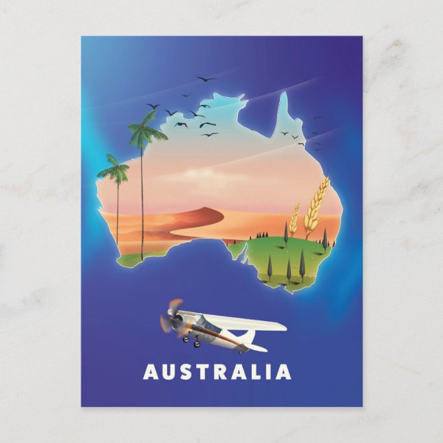 Carte Postale Australie poster Voyage vacances (Devant)