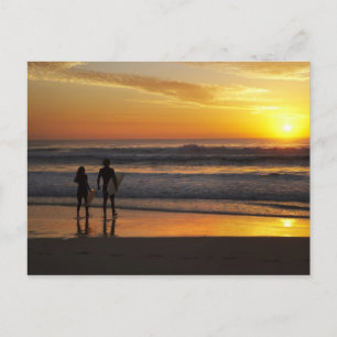 Carte Postale Australie, Queensland, Gold Coast, Surfeurs à