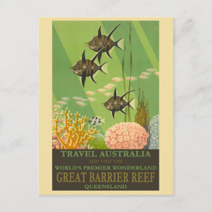 Carte Postale Australie Queensland, Grande Barrière de corail Vo