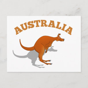Carte Postale Australie, saut Kangaroo