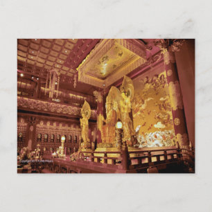 Carte Postale autel du temple chinois