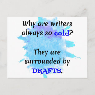 Carte Postale Auteur plaisanter Anglais Enseignant Drôle cadeau