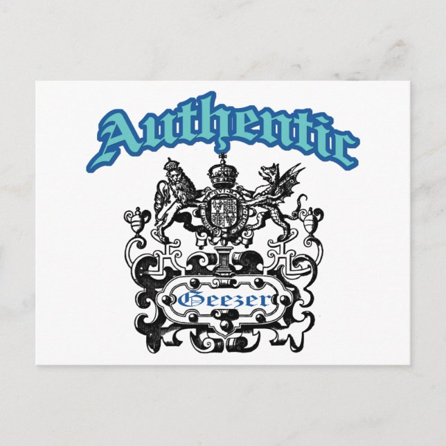 Carte Postale Authentique Geezer (Devant)