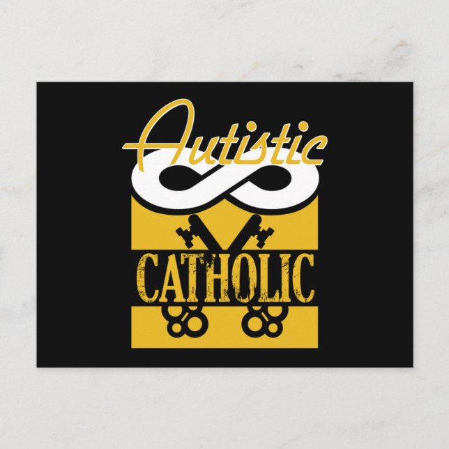 Carte Postale Autistic Catholic God Religion Prayer Autism Gift (Devant)