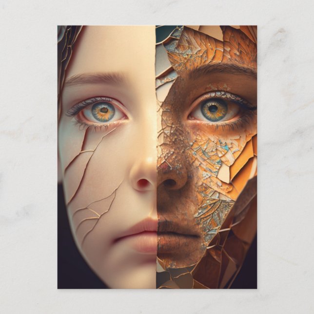 Carte Postale Auto-portrait AI (Devant)