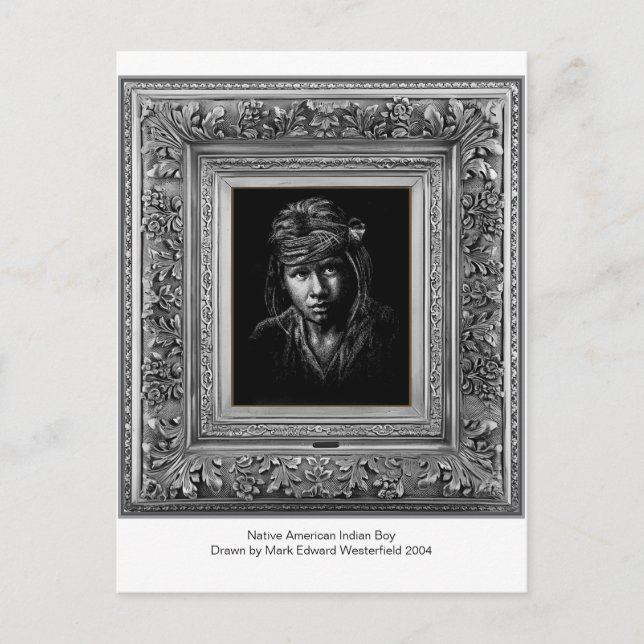 Carte Postale Autochtone amérindien. (Devant)