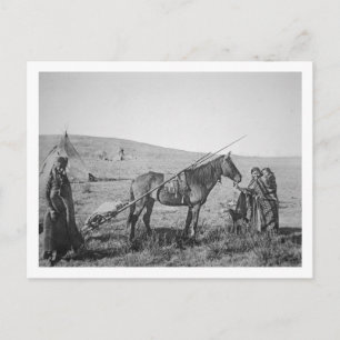 Carte Postale Autochtones des Cris de l'Ouest du Canada, c.1