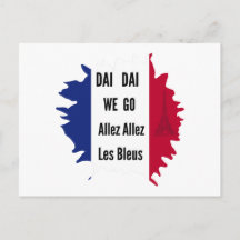 Autocollant Football France 2026 Allez Les Bleus