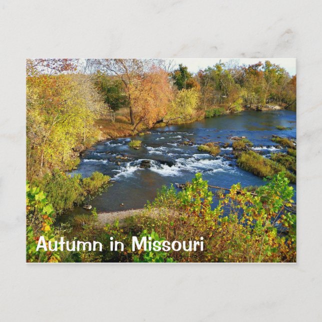 Carte Postale Automne à Joplin Missouri / Shoal Creek (Devant)