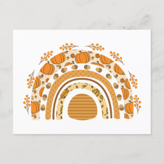 Carte Postale Automne/Automne Arc en arc-en-ciel