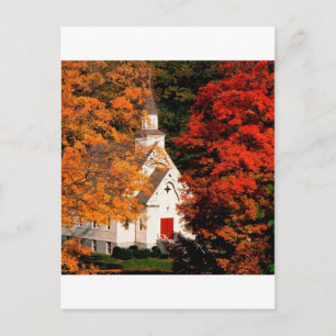 Carte Postale Automne Couleur de pointe Vermont