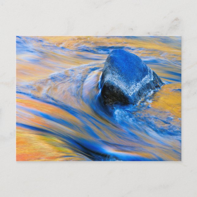 Carte Postale Automne Couleur Eau Abstrait (Devant)