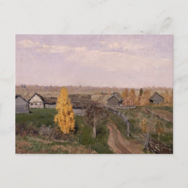 Carte Postale Automne d'or | Issac Levitan (Devant)