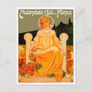 Carte Postale Automobile / Car Club ~ Annonce automobile Vintage