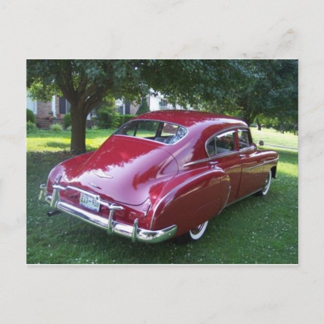 Carte postale automobile classique (Devant)