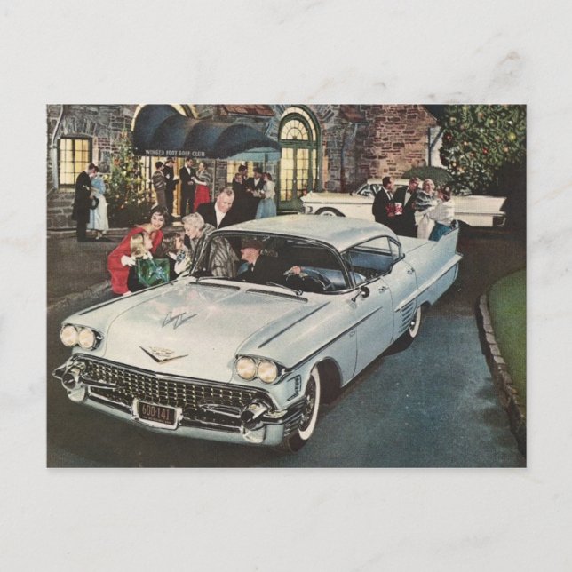 Carte postale automobile classique (Devant)