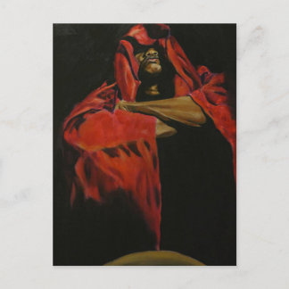 Carte Postale Autonomiser l'art figuratif : un audacieux rouge e