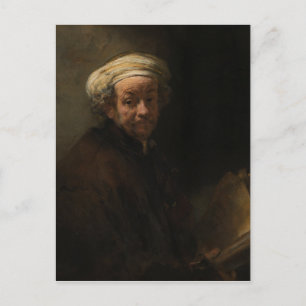 Carte Postale Autoportrait comme apôtre Paul par Rembrandt