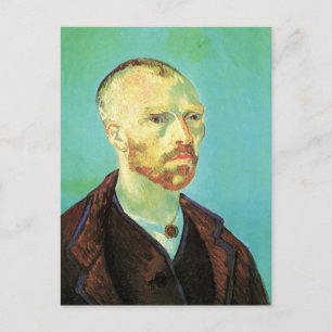 Carte Postale Autoportrait de Van Gogh (dédié à Paul Gauguin)