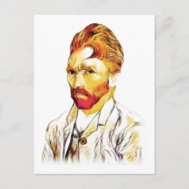 Carte Postale Autoportrait de Van Gogh Nouvelle Coiffure (Devant)
