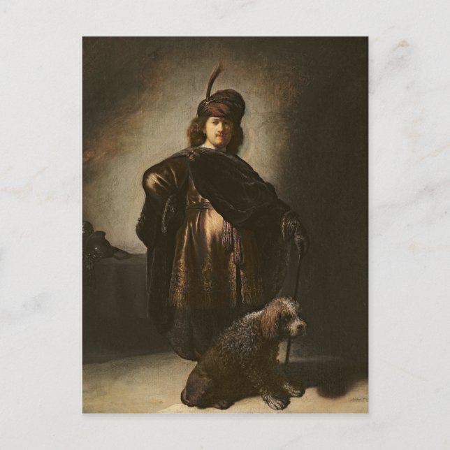 Carte Postale Autoportrait en costume oriental, 1631 (Devant)