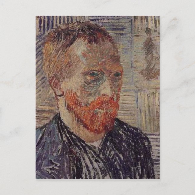 Carte Postale Autoportrait, Impression japonaise, Van Gogh Fine  (Devant)