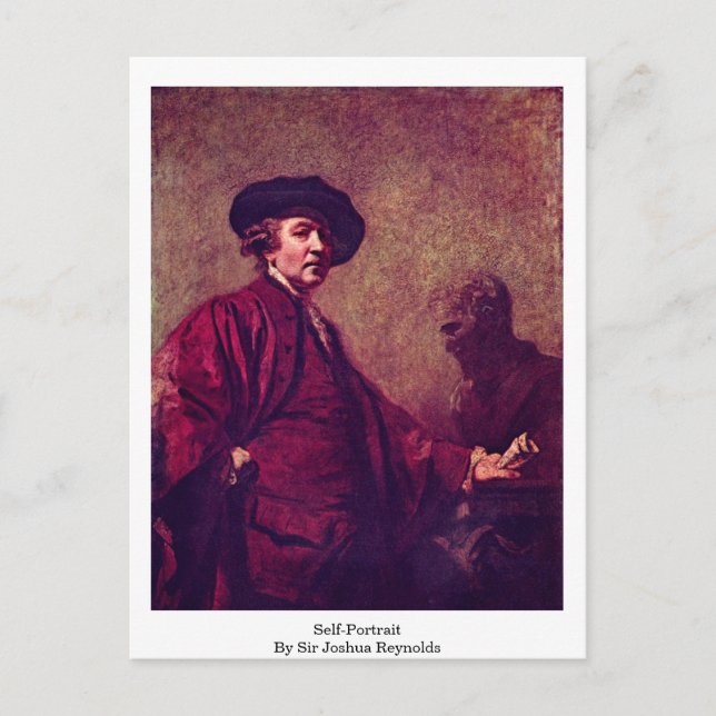 Carte Postale Autoportrait Par Sir Joshua Reynolds (Devant)