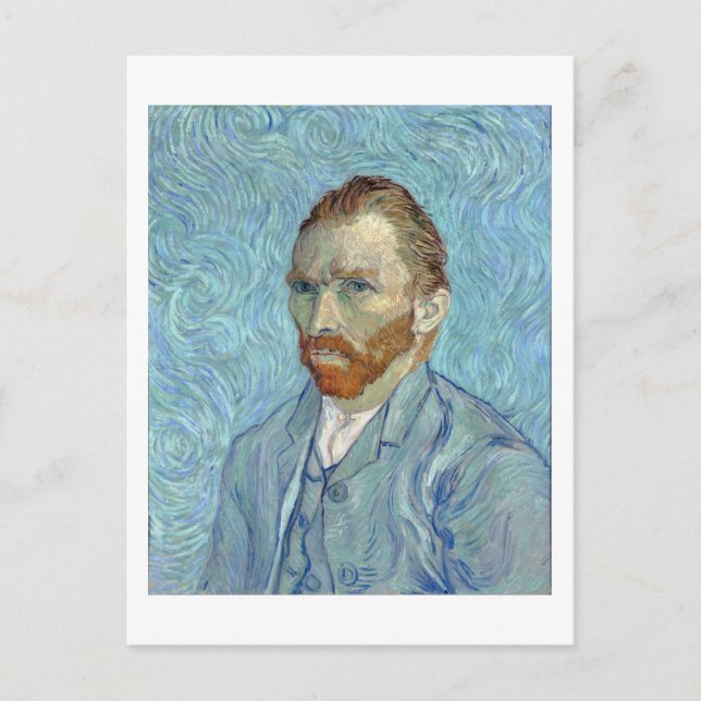 Carte Postale Autoportrait, Vincent van Gogh, 1889 (Devant)