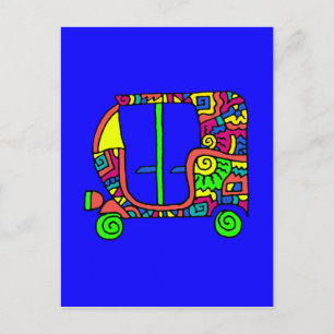 Carte Postale autorickshaw zenscrawl