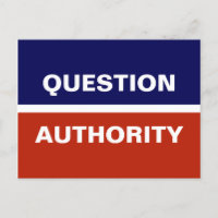 Autorité des questions Bleu rouge