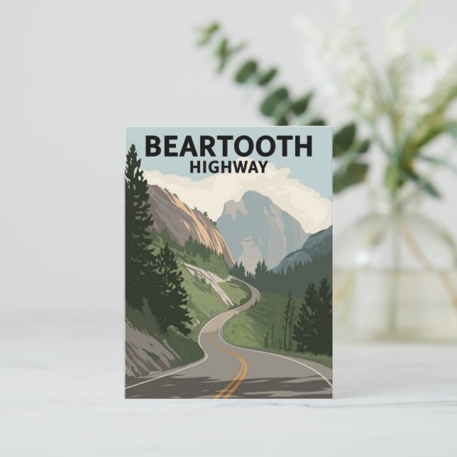 Carte Postale Autoroute Beartooth Montana (Debout devant)