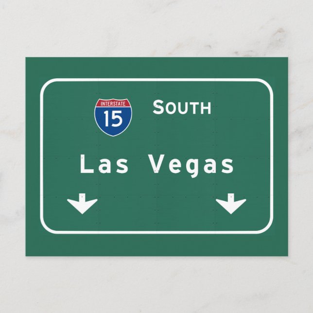 Carte Postale Autoroute d'autoroute nationale de Las Vegas (Devant)