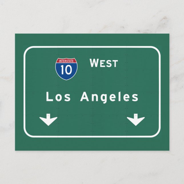 Carte Postale Autoroute d'autoroute nationale de Los Angeles la (Devant)