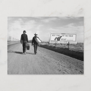 Carte Postale Autostoppeurs, 1937