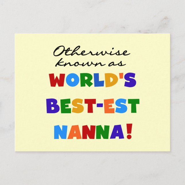 Carte Postale Autrement connu comme le meilleur cadeau de Nanna (Devant)