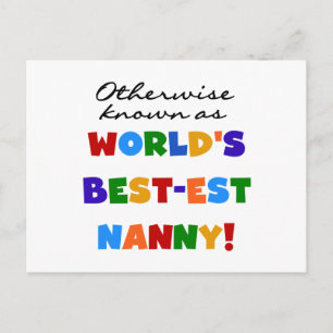 Carte Postale Autrement connu comme le meilleur cadeau de nounou