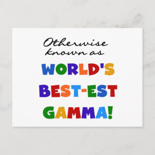 Carte Postale Autrement connu comme le meilleur cadeau Gamma