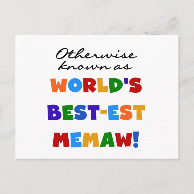 Carte Postale Autrement connu comme T-shirts de Meilleur-est (Devant)