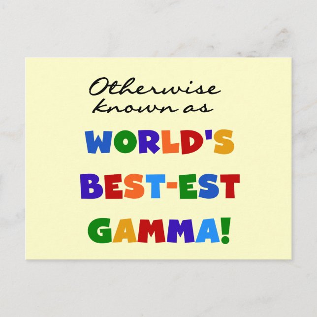 Carte Postale Autrement connu en tant que cadeaux du gamma (Devant)