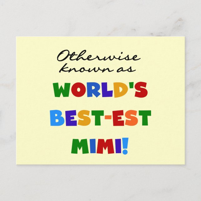 Carte Postale Autrement connu en tant que cadeaux Meilleur-est (Devant)